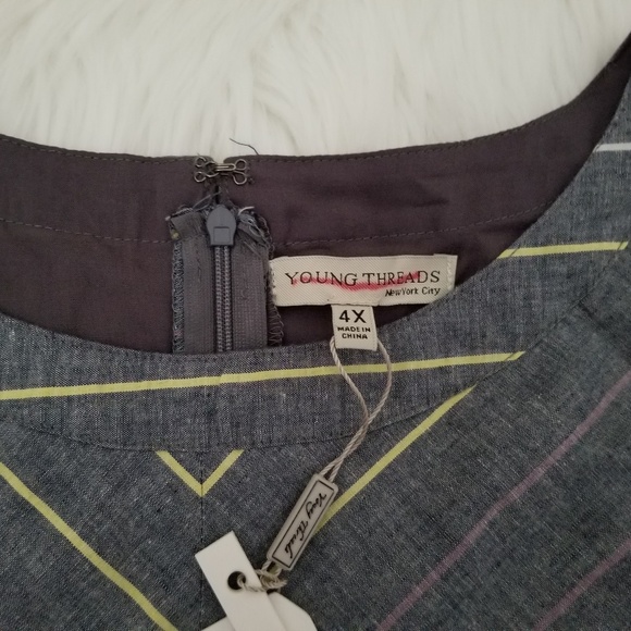 Young Threads NYC Sleeveless Dress 4X - Picture 3 of 5